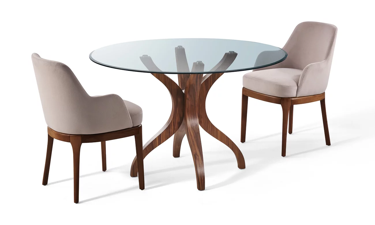 ZADIQ Table de salle à manger 120 cm